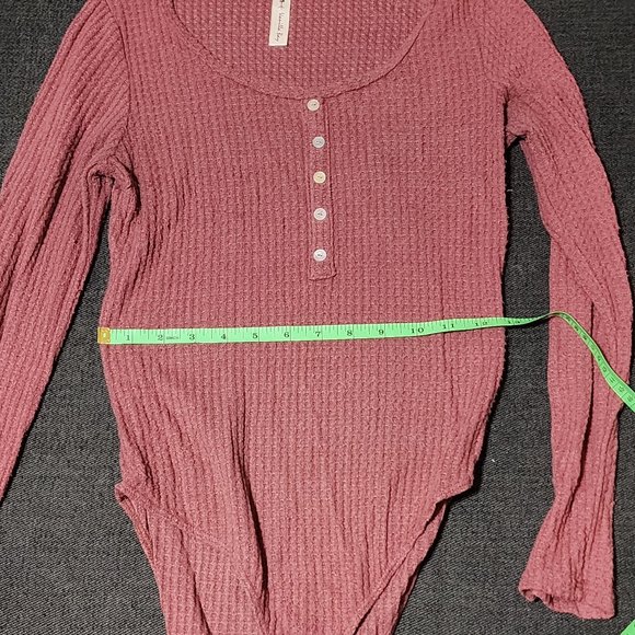 Maroon cozy bodysuit - Picture 2 of 3